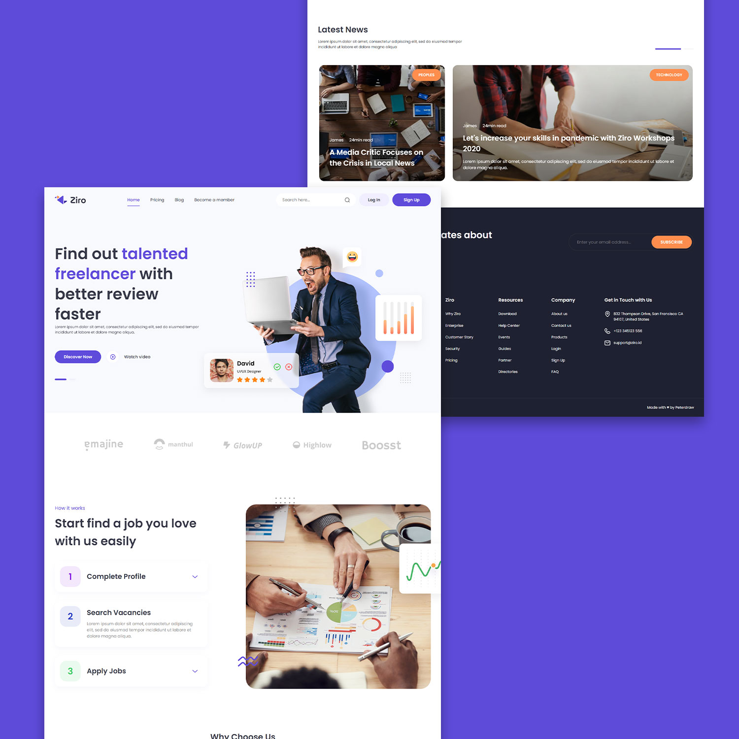 A macintosh on a yellow background.